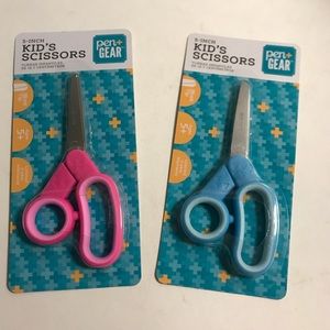 Pen Gear Kids Scissors Blunt Tip Set of Two Pink Blue